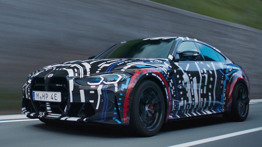 BMW’s First All-Electric M-Car Prototype Is This Sick Quad-Motor, Widebody i4 (PHOTO)