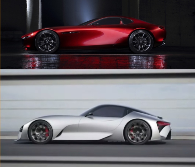 Mazda RX Vision vs Lexus Electrified Sports