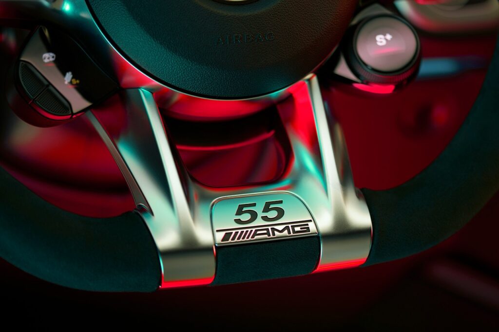 Mercedes AMG G-63 Steering Wheel Detail