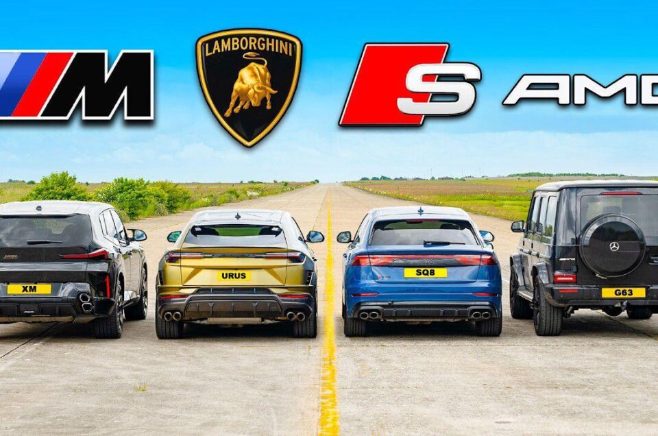 Audi SQ8, BMW XM, Lambo Urus & AMG G63 Fought in a Straight Line Race (VIDEO)