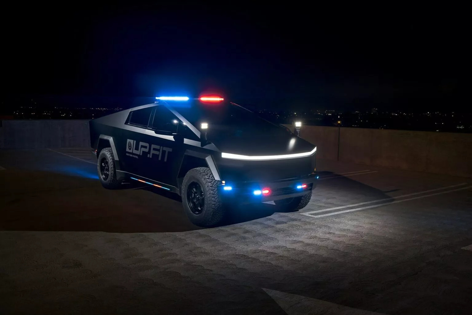Police Tesla Cybertruck