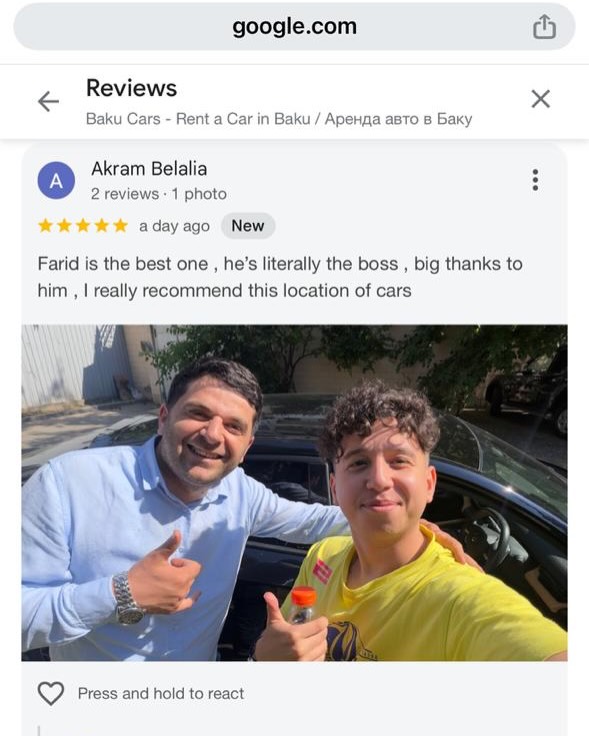 BAKU CARS Reviews