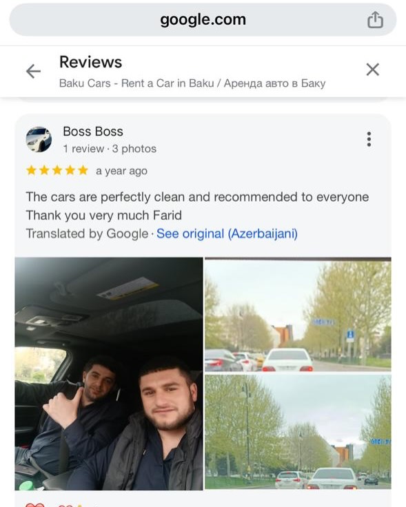BAKU CARS Reviews