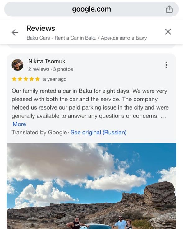 BAKU CARS Reviews