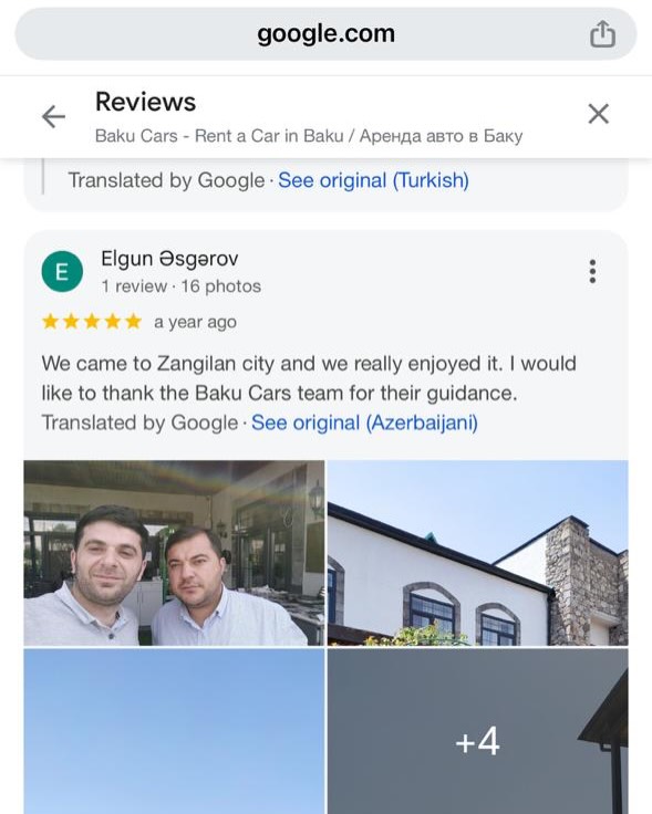 BAKU CARS Reviews