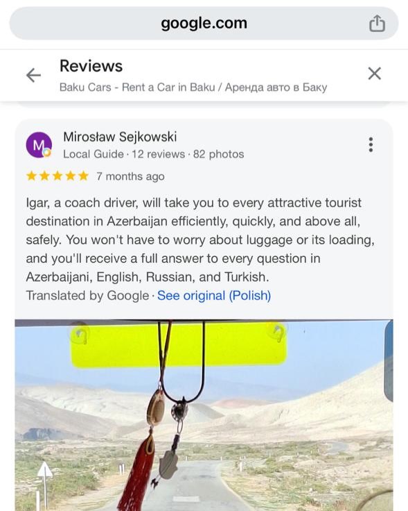 BAKU CARS Reviews