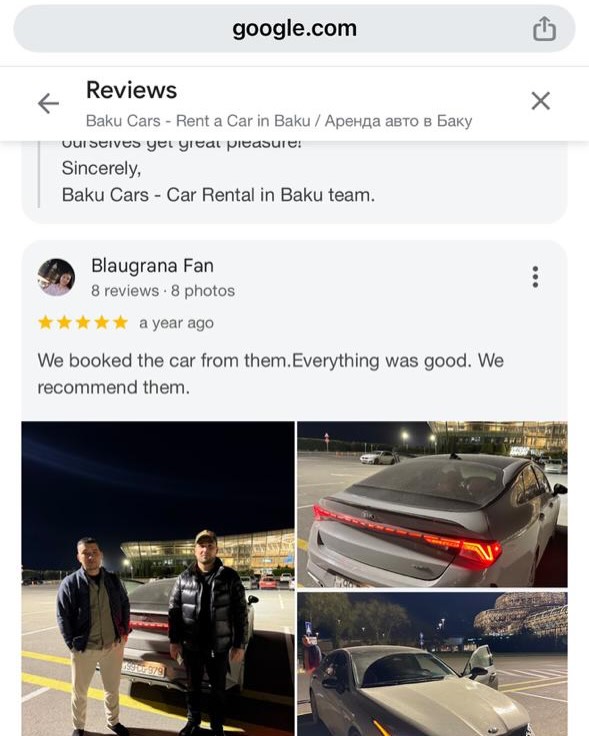BAKU CARS Reviews
