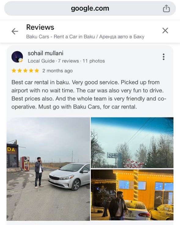 BAKU CARS Reviews