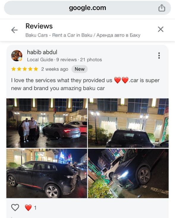 BAKU CARS Reviews
