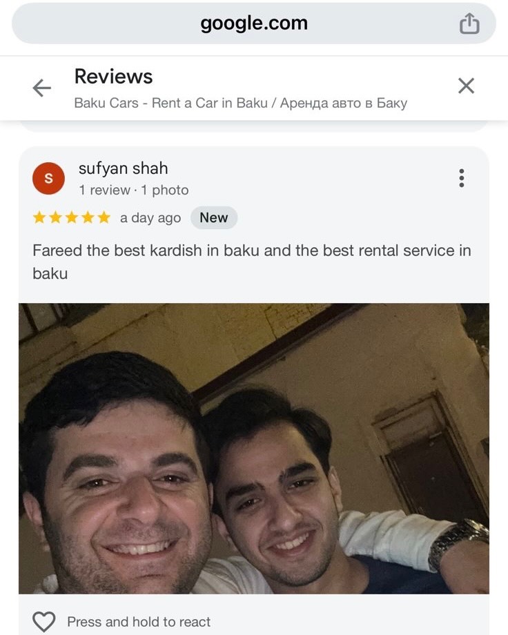 Rent a Car Near Me Baku